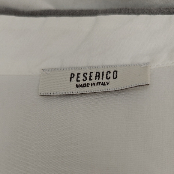 Peserico White Shirt with Gray Detail - Picture 6 of 7